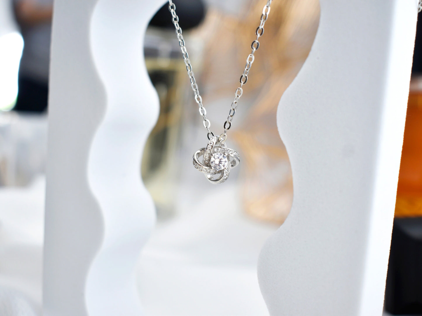 Silver Four-Leaf Clover Necklace