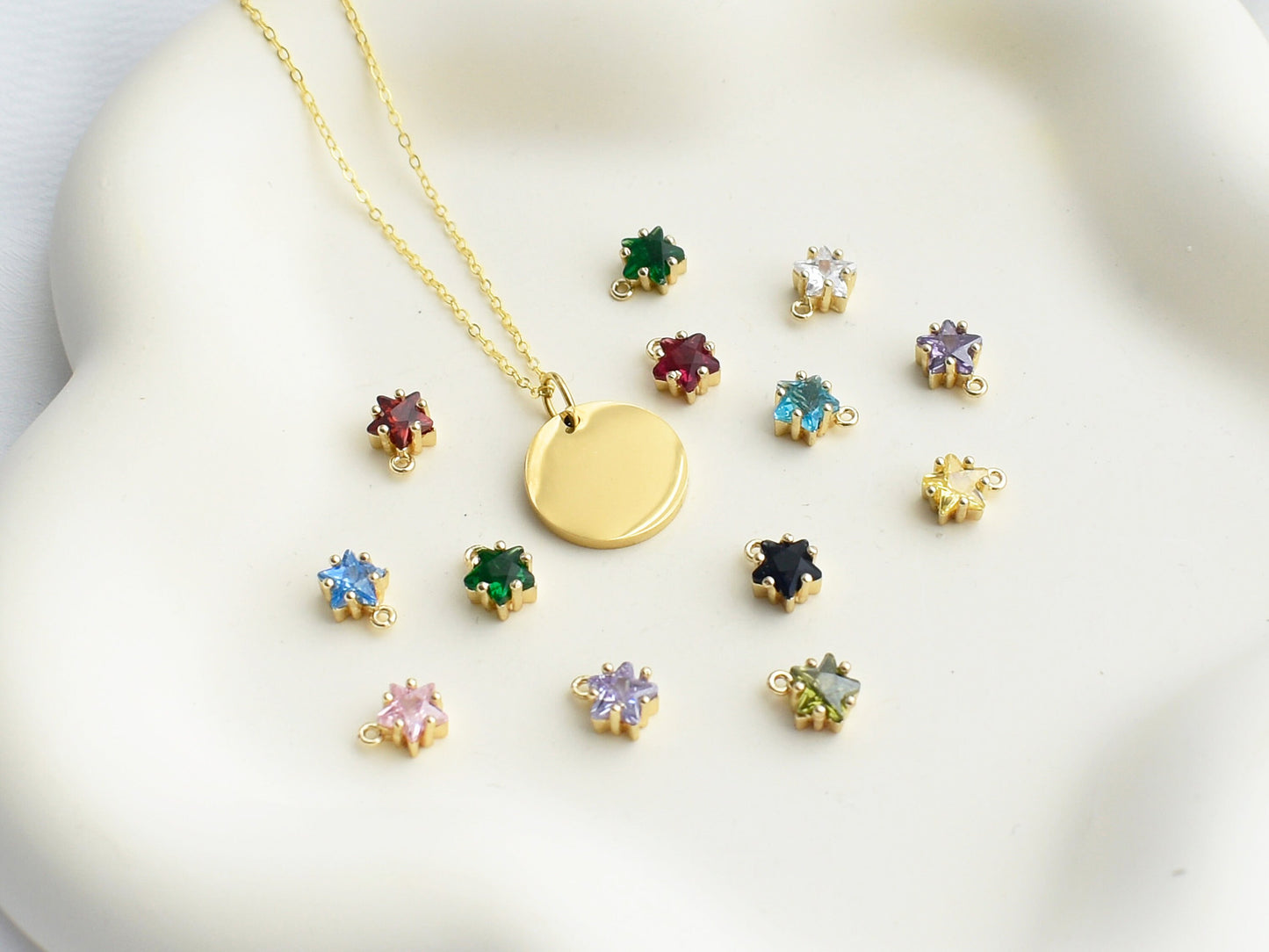 Engraved Name with Birthstone Necklace