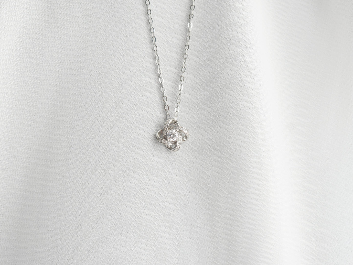 Silver Four-Leaf Clover Necklace