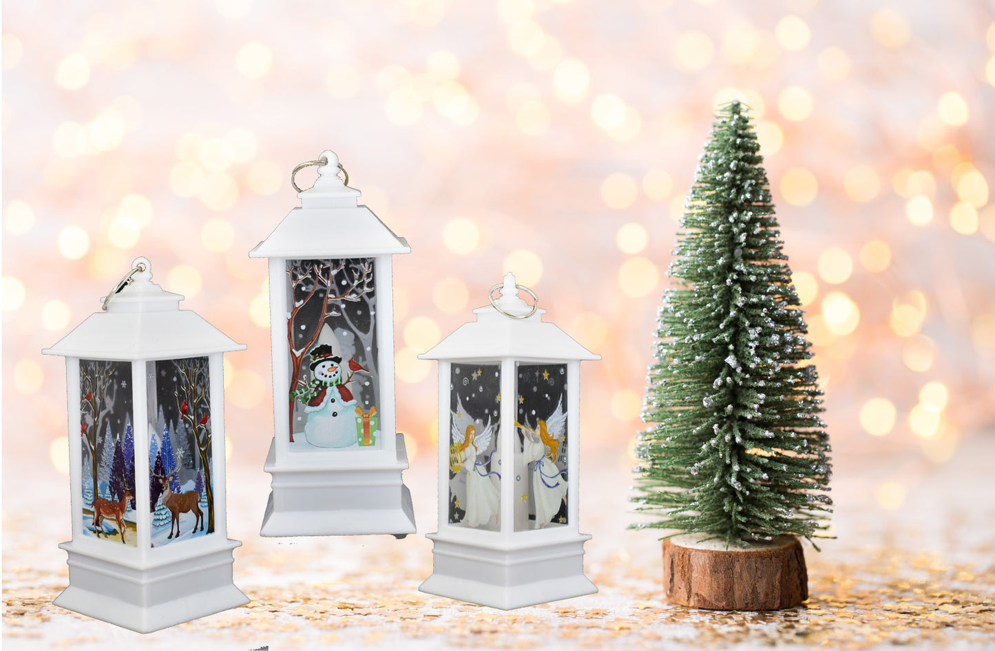 Christmas Lantern Light Merry Christmas Decorations for Home Christmas Tree Ornaments