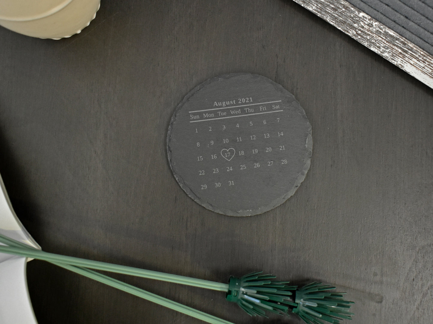 Special Date Slate coasters
