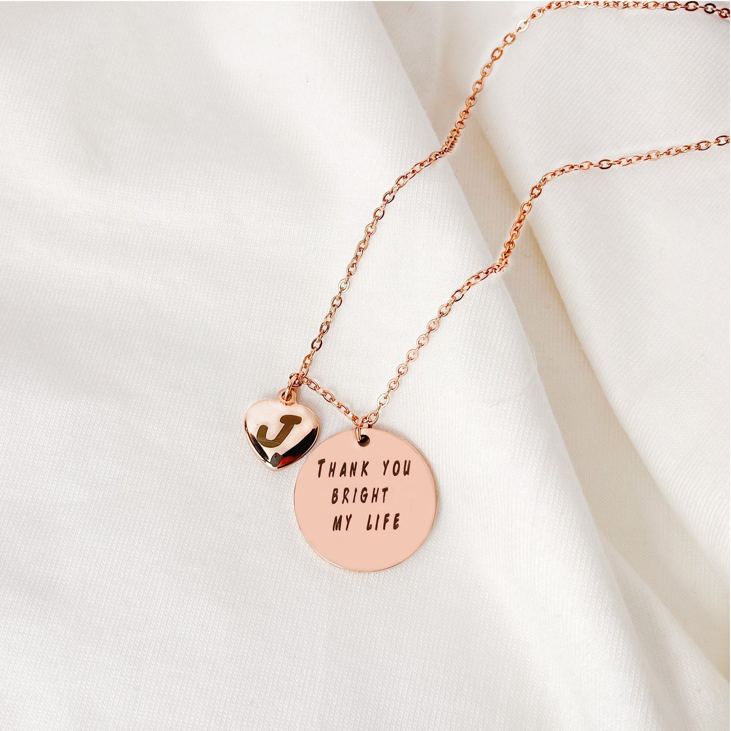 Rose Gold Birth Flower Necklace