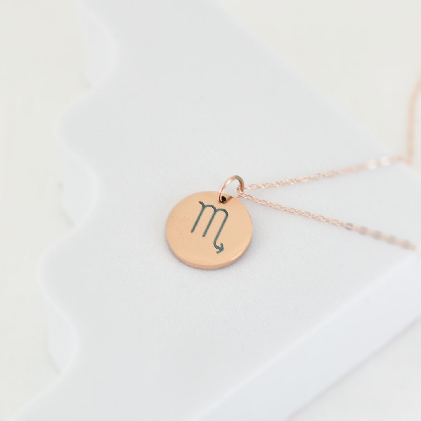 Rosegold Engraved Constellation Necklace