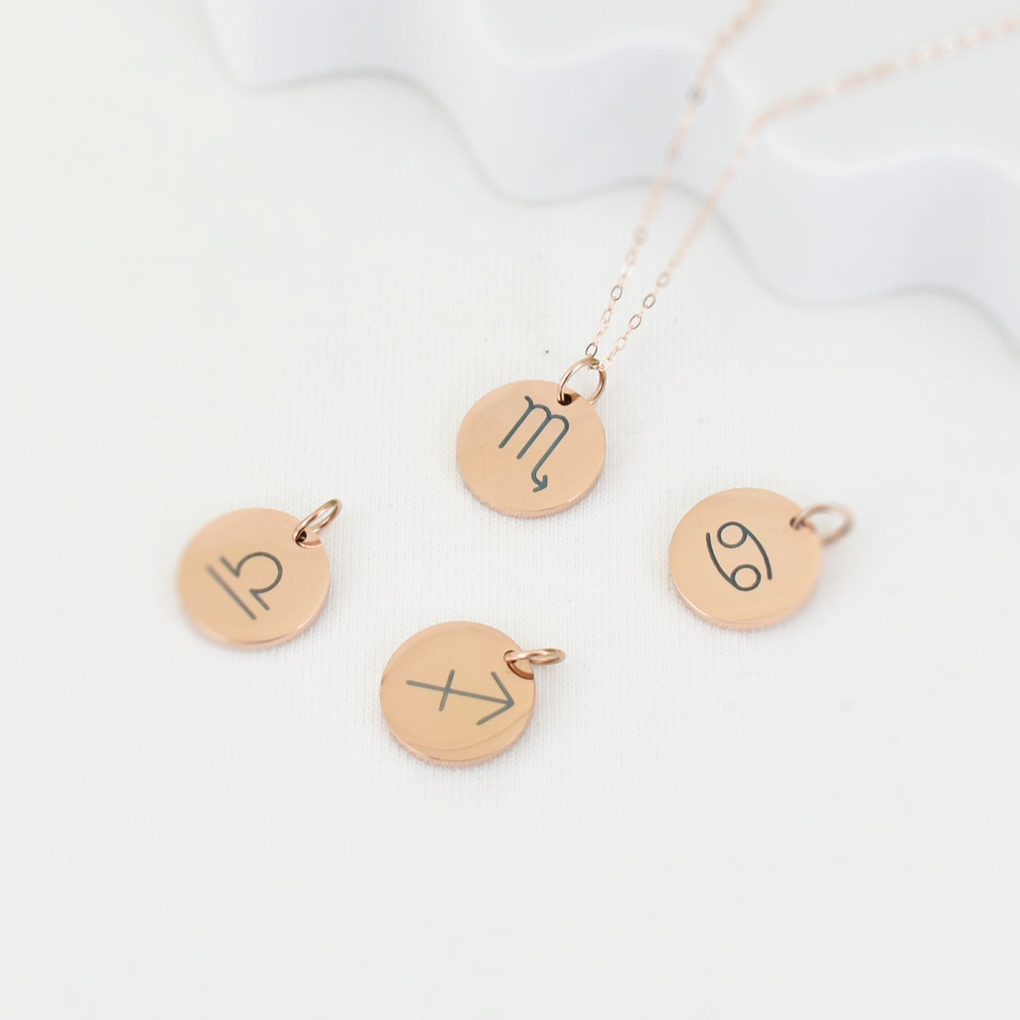 Rosegold Engraved Constellation Necklace