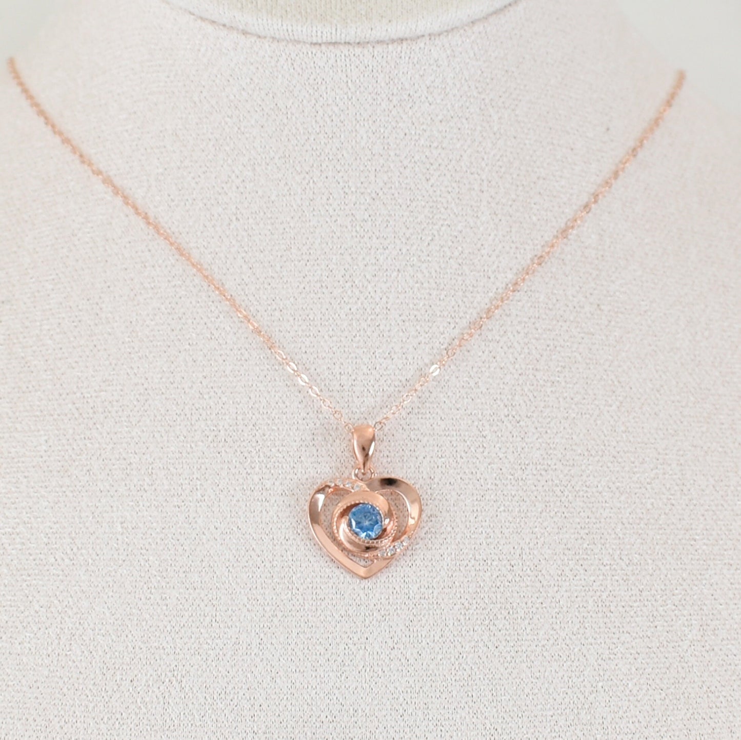 Rose Gold Heart Necklace