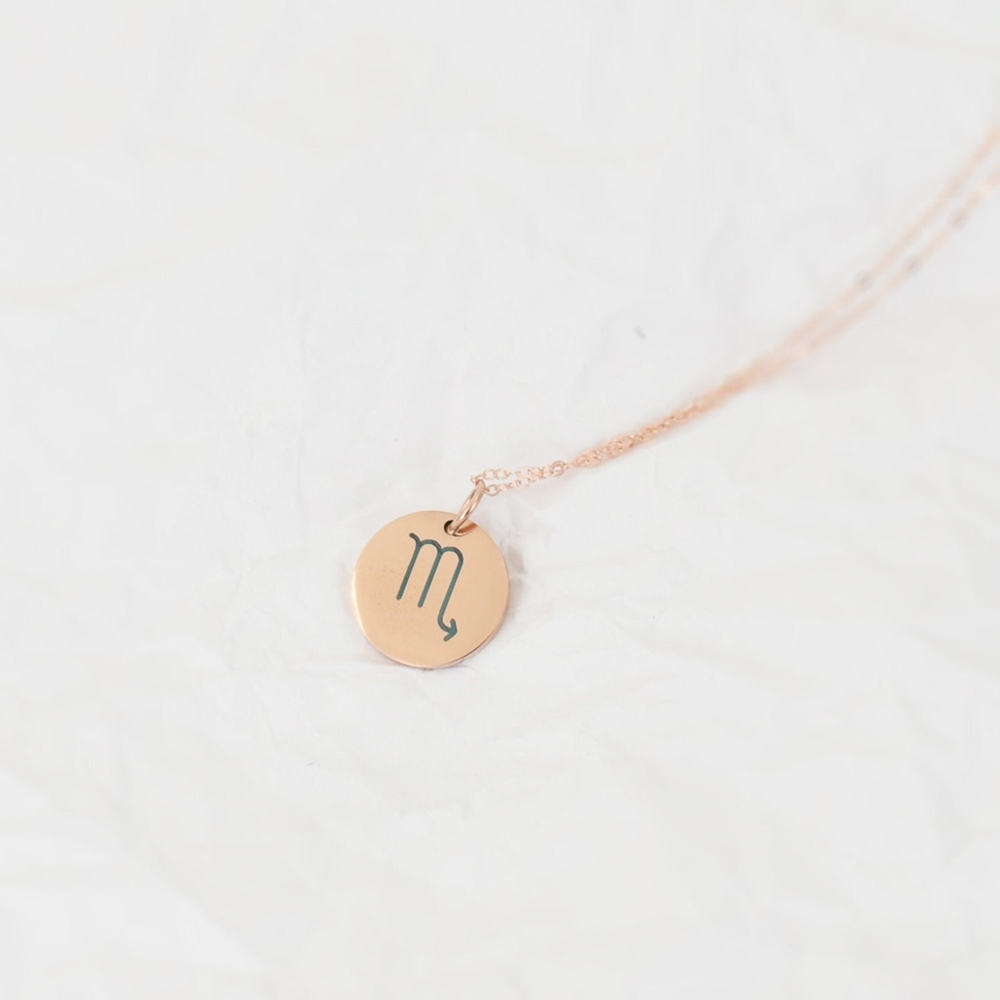 Rosegold Engraved Constellation Necklace