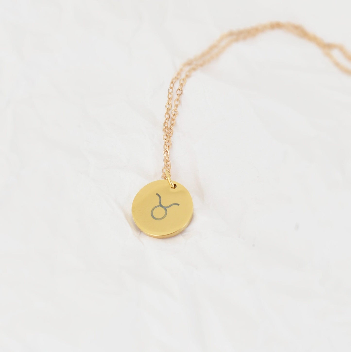 Golden Engraved Constellation Gold Necklace