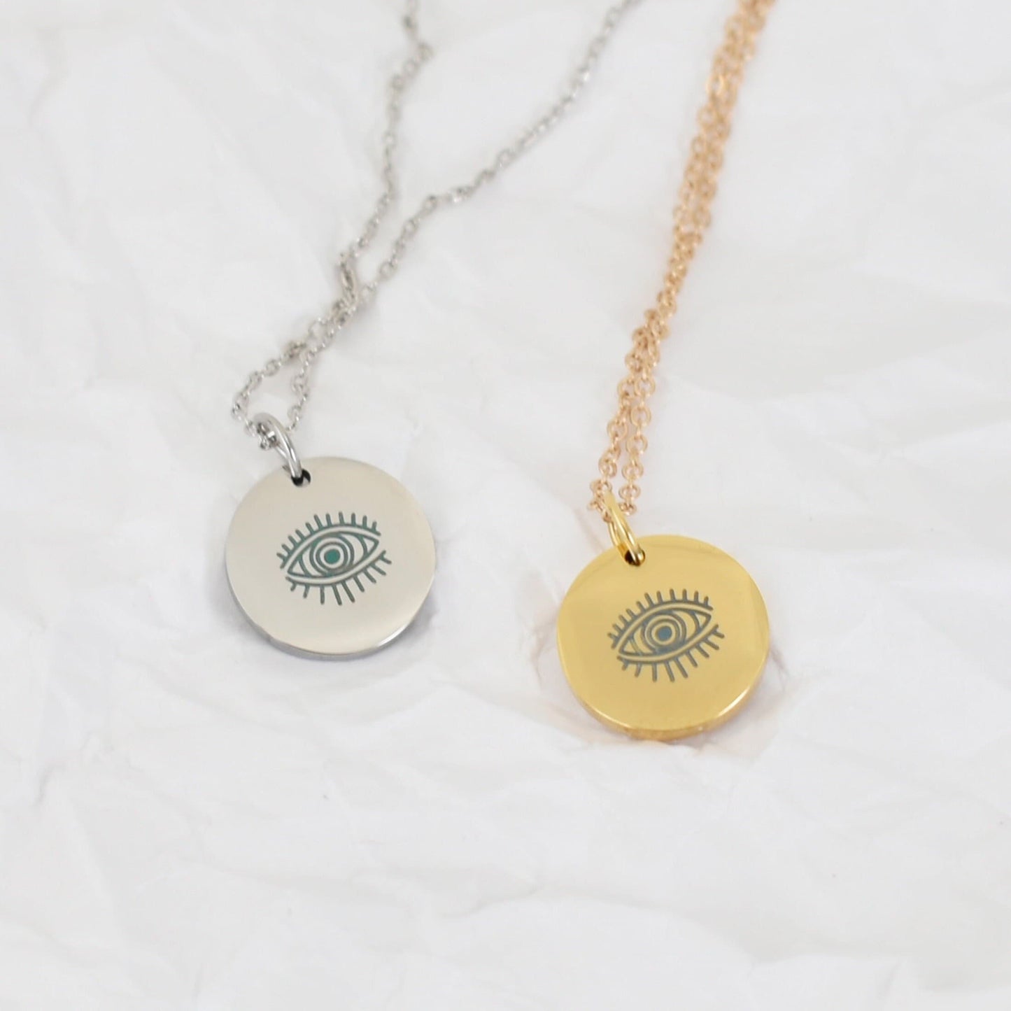 Minimalist Evil Eye Necklace
