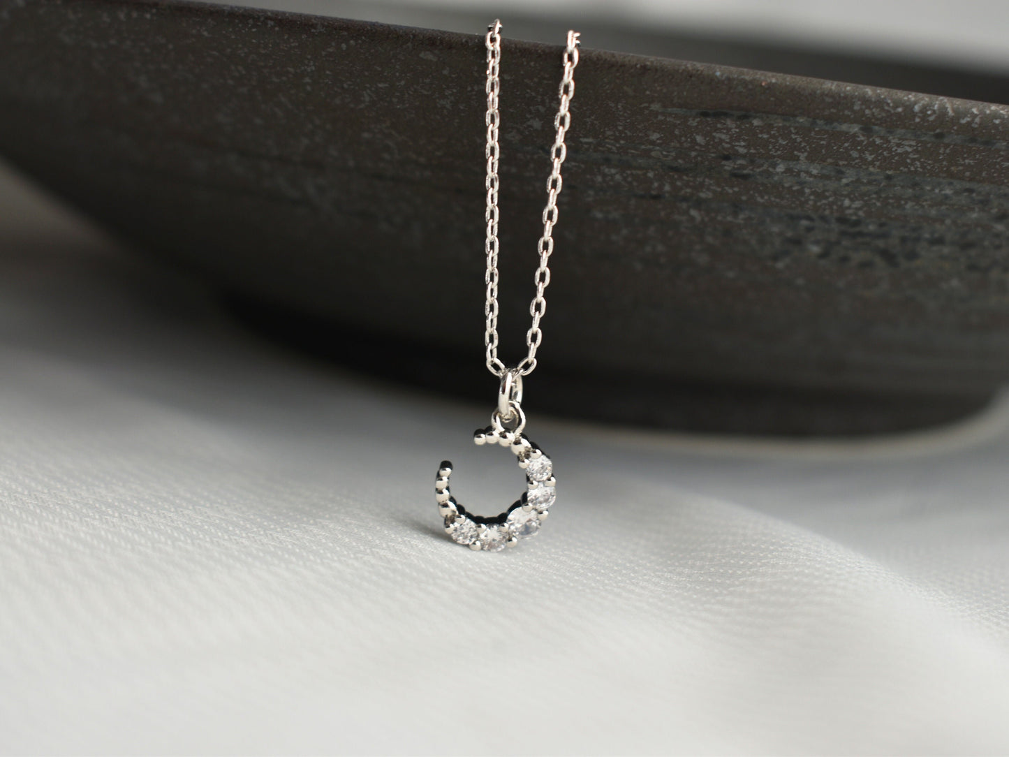 SIlver Cresent Moon Necklace