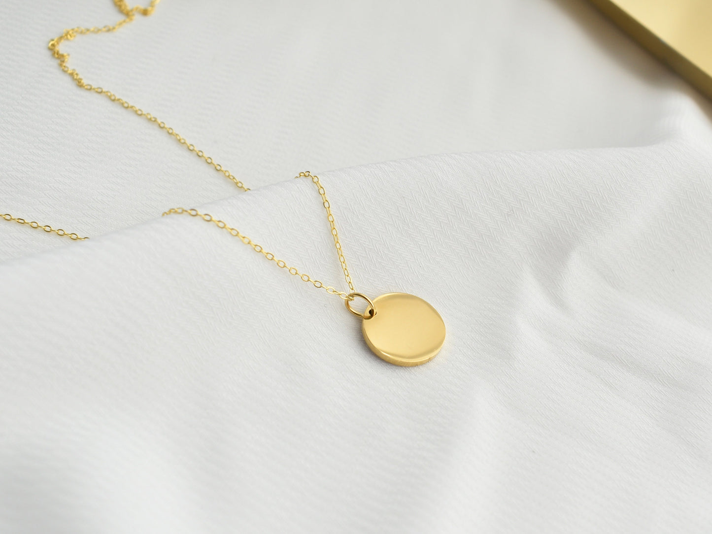 Gilden Engraved Birth Flower Necklace