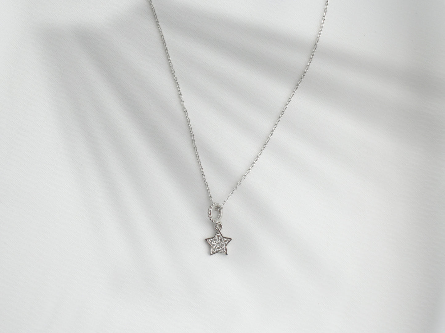 Small Diamond Star Necklace