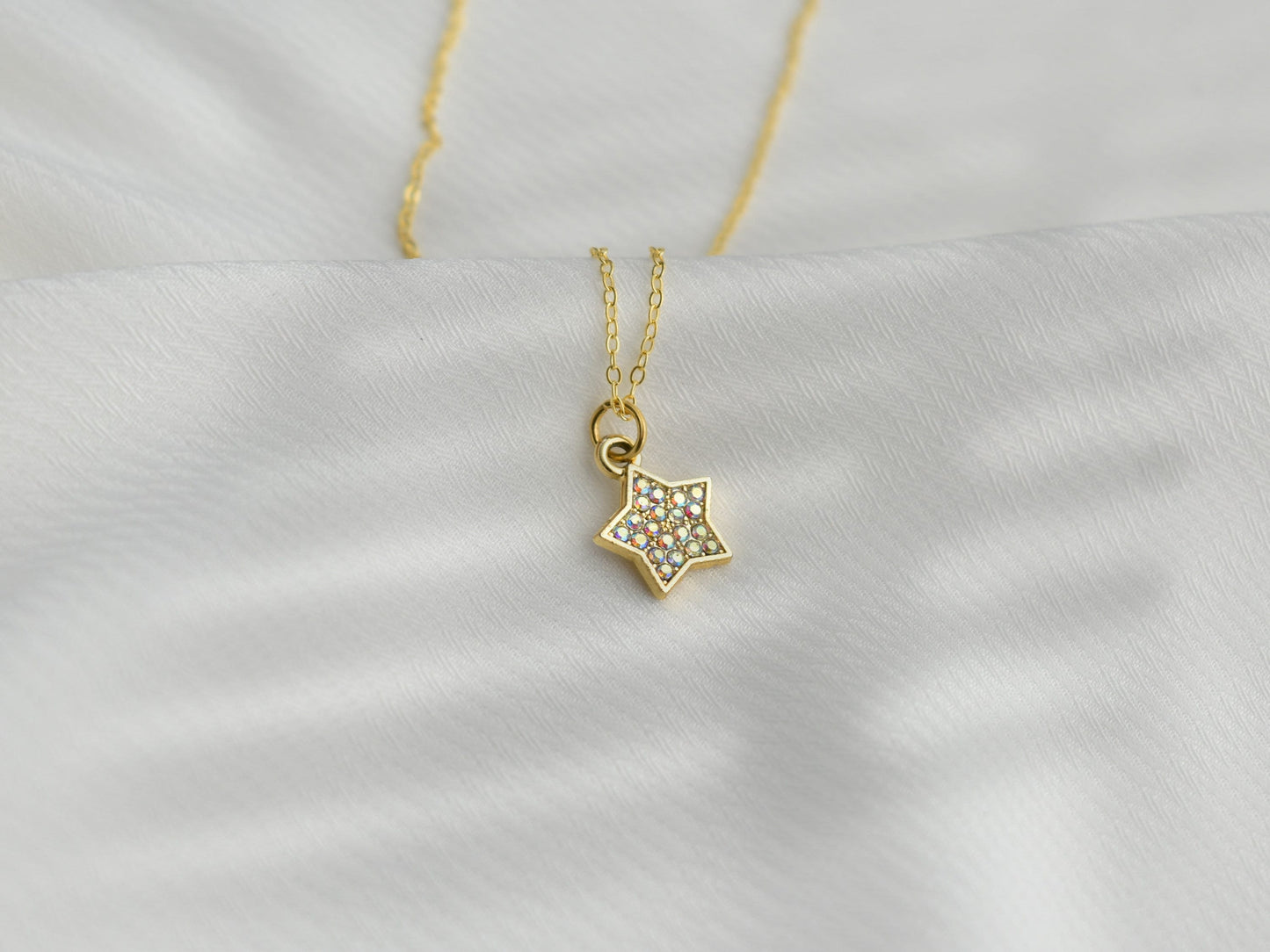 Small Diamond Star Necklace