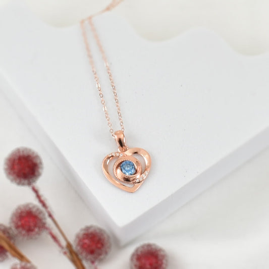 Rose Gold Heart Necklace