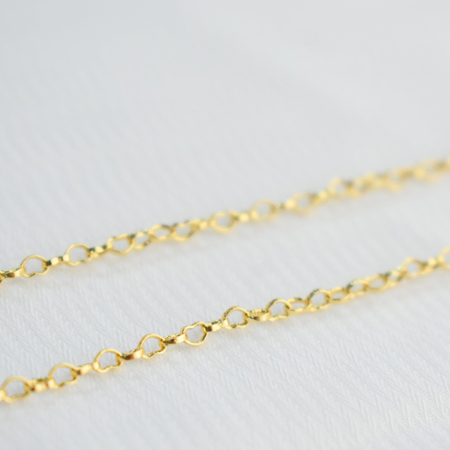 18K Gold Filled Red Heart Necklace with Herat Chain