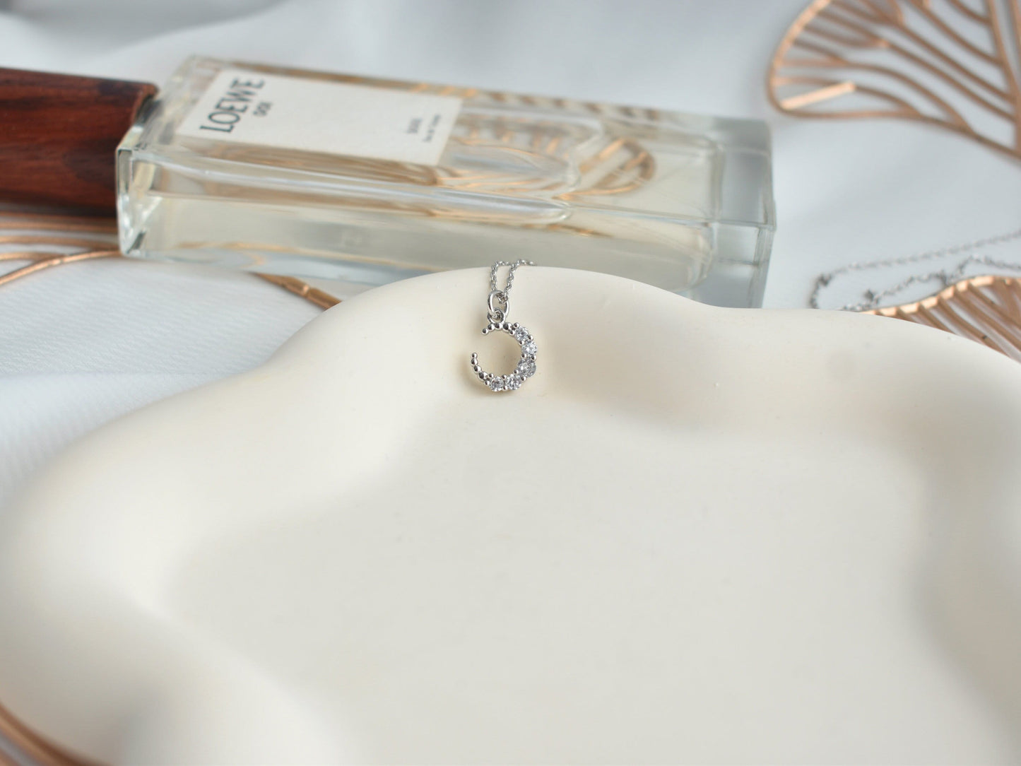 SIlver Cresent Moon Necklace