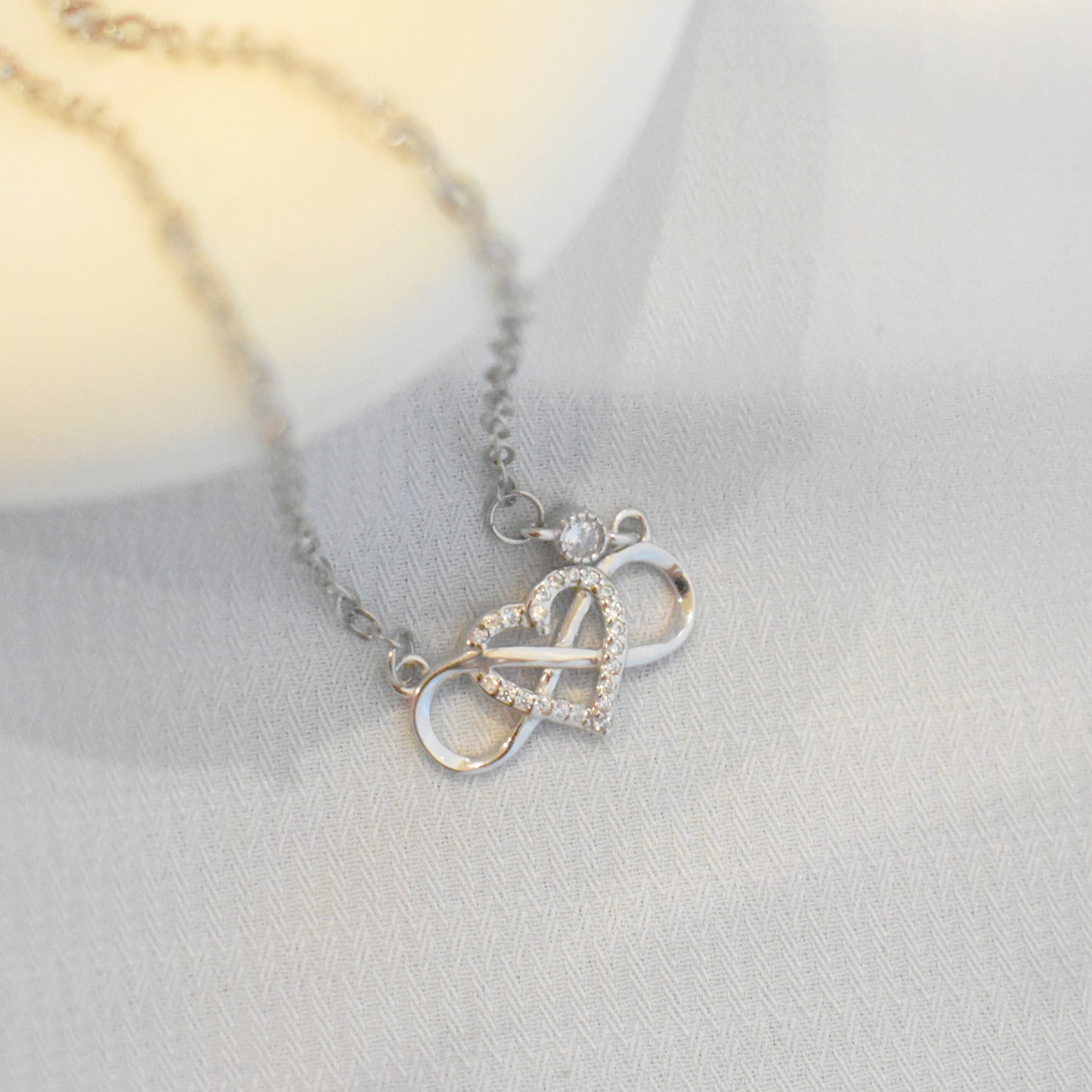Infinity Heart Interlocking Necklace