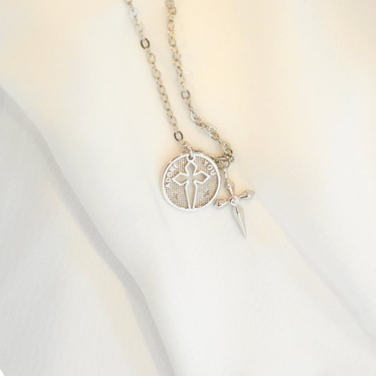 Modern Cross Necklace