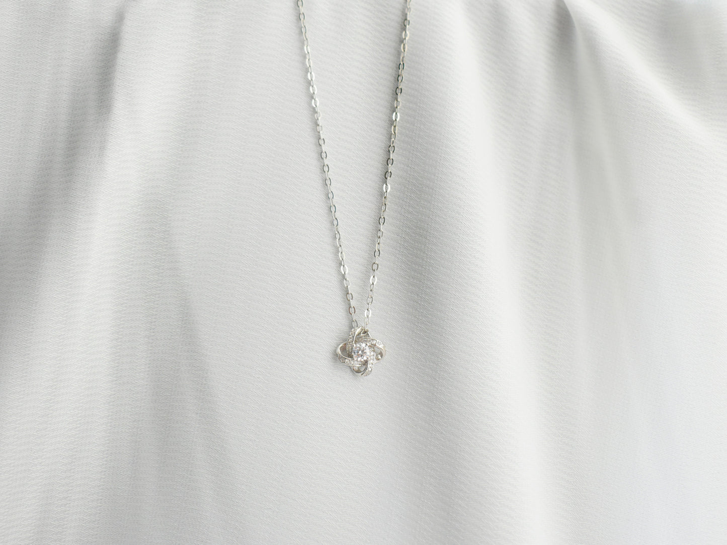 Silver Four-Leaf Clover Necklace