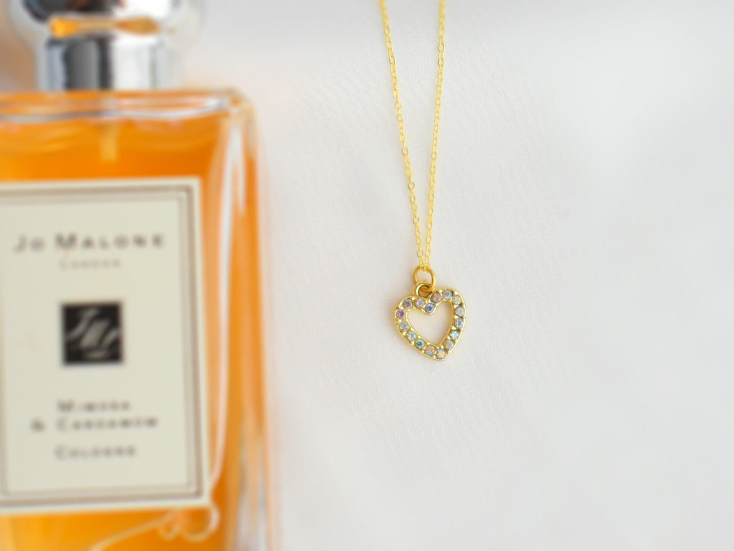 Forever Pave Diamond Small Heart Necklace