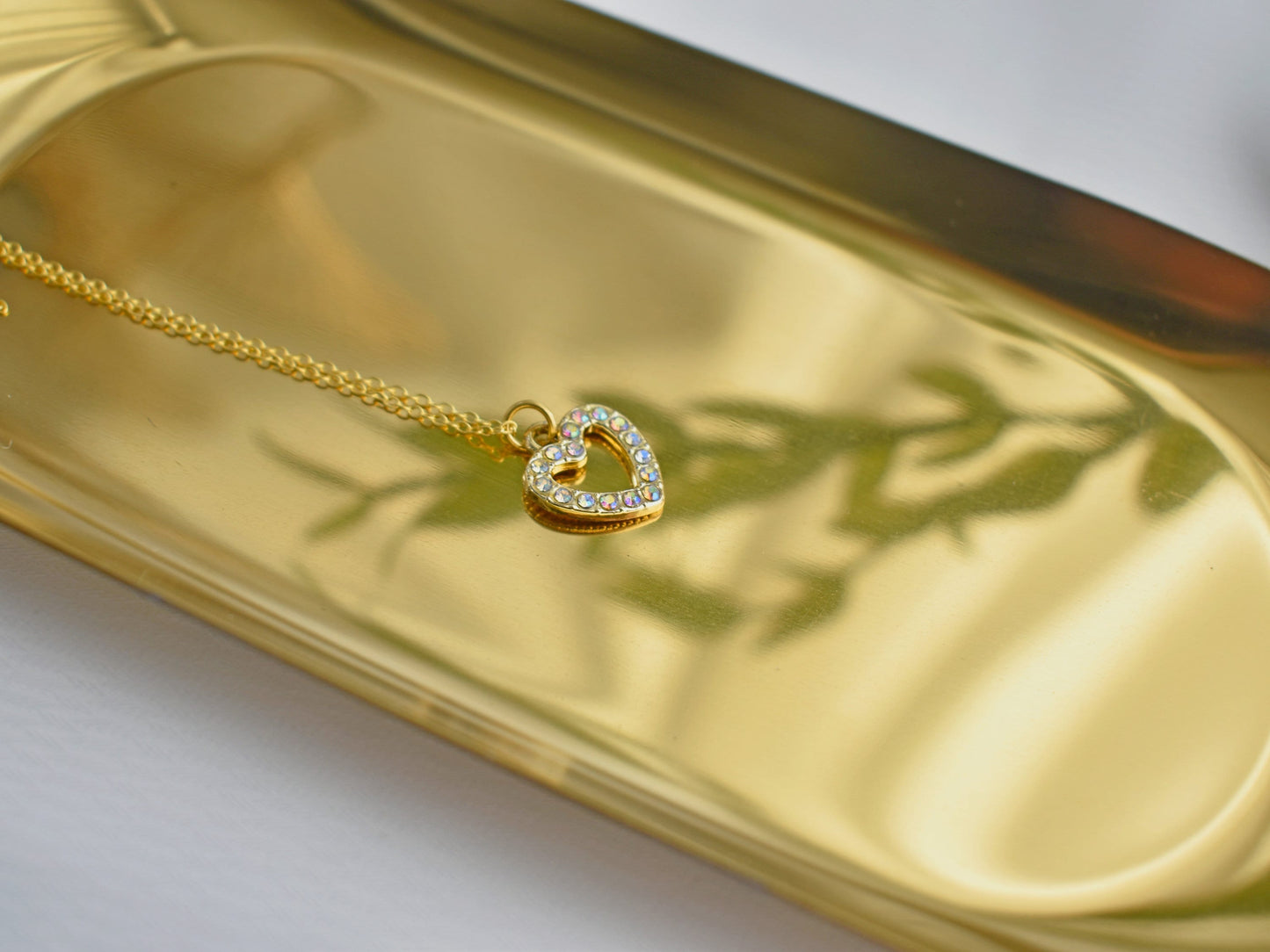 Forever Pave Diamond Small Heart Necklace
