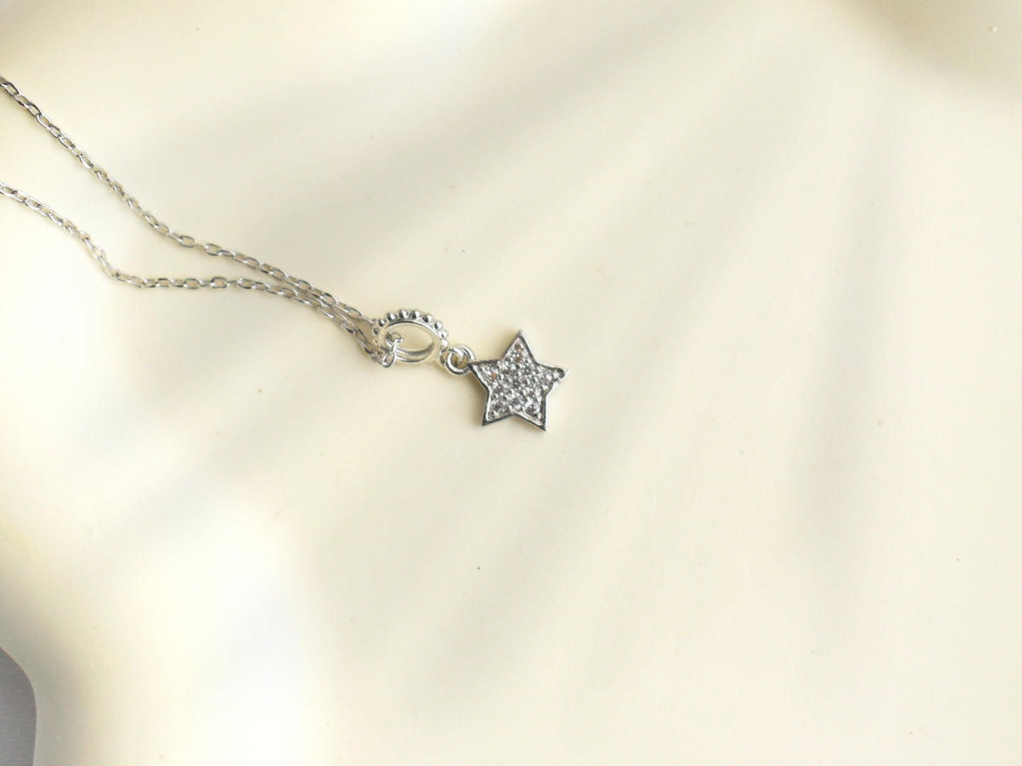 Small Diamond Star Necklace