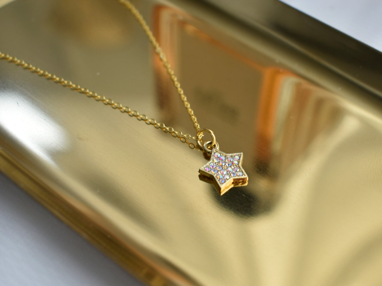 Small Diamond Star Necklace