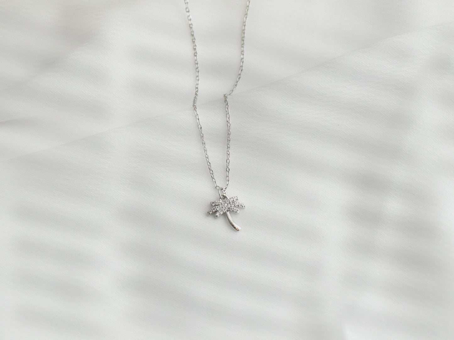Palm Tree Pendant Necklace