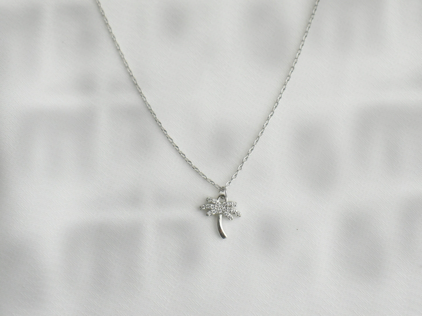 Palm Tree Pendant Necklace