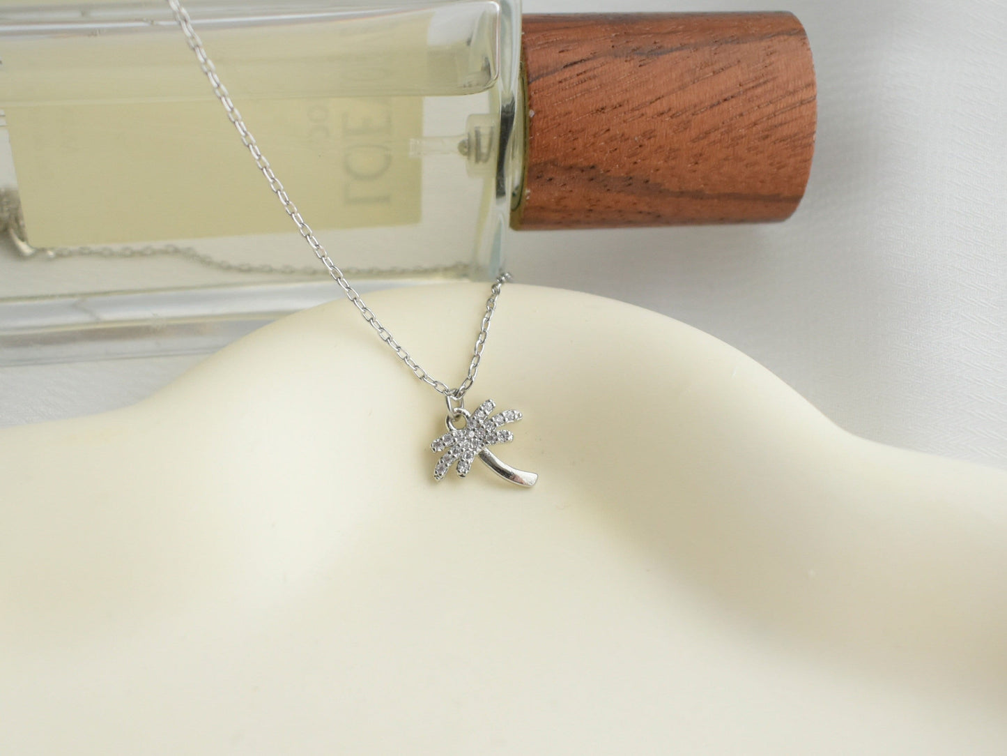 Palm Tree Pendant Necklace