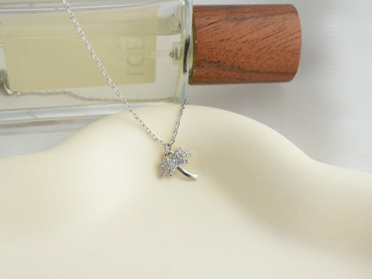 Palm Tree Pendant Necklace
