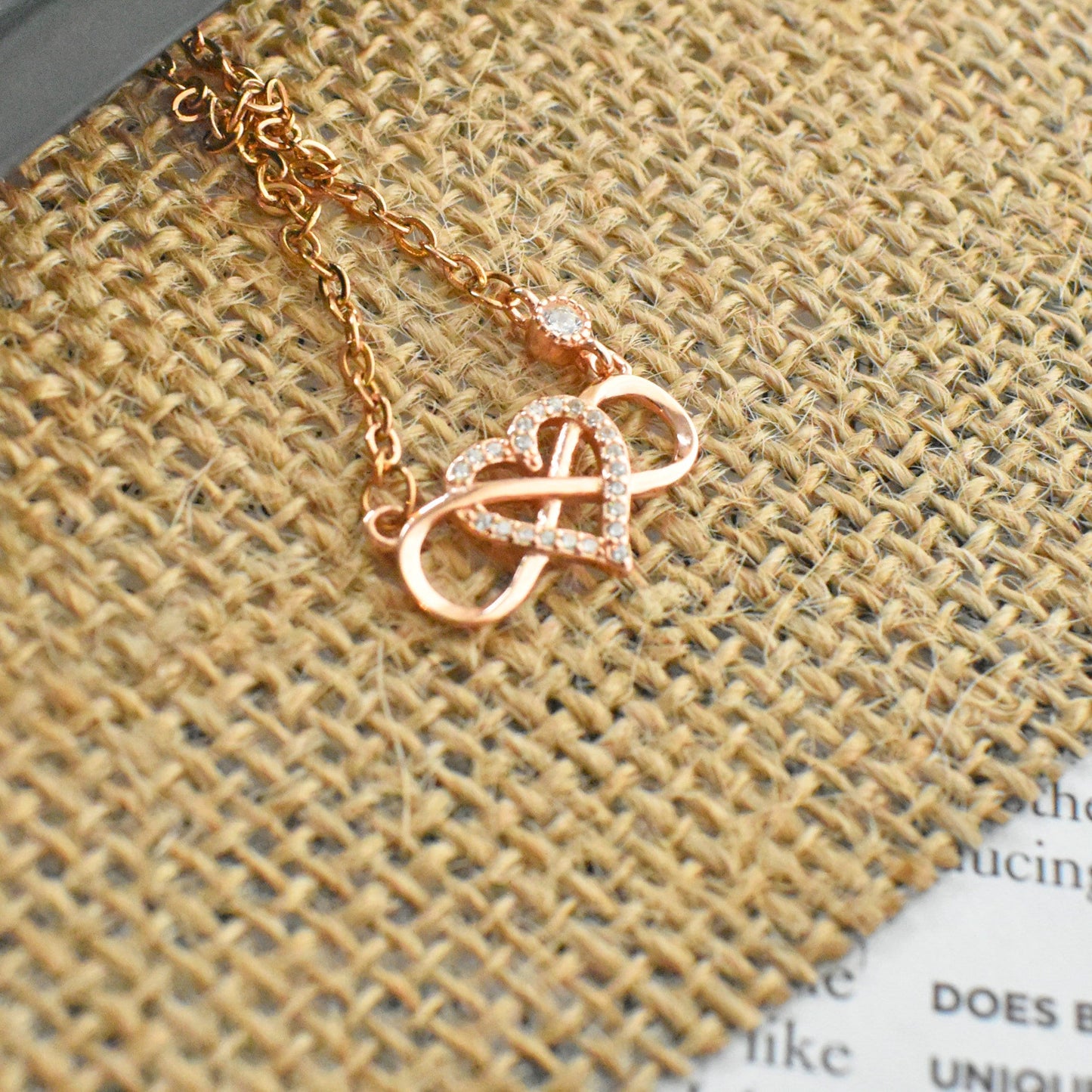 Infinity Heart Interlocking Necklace