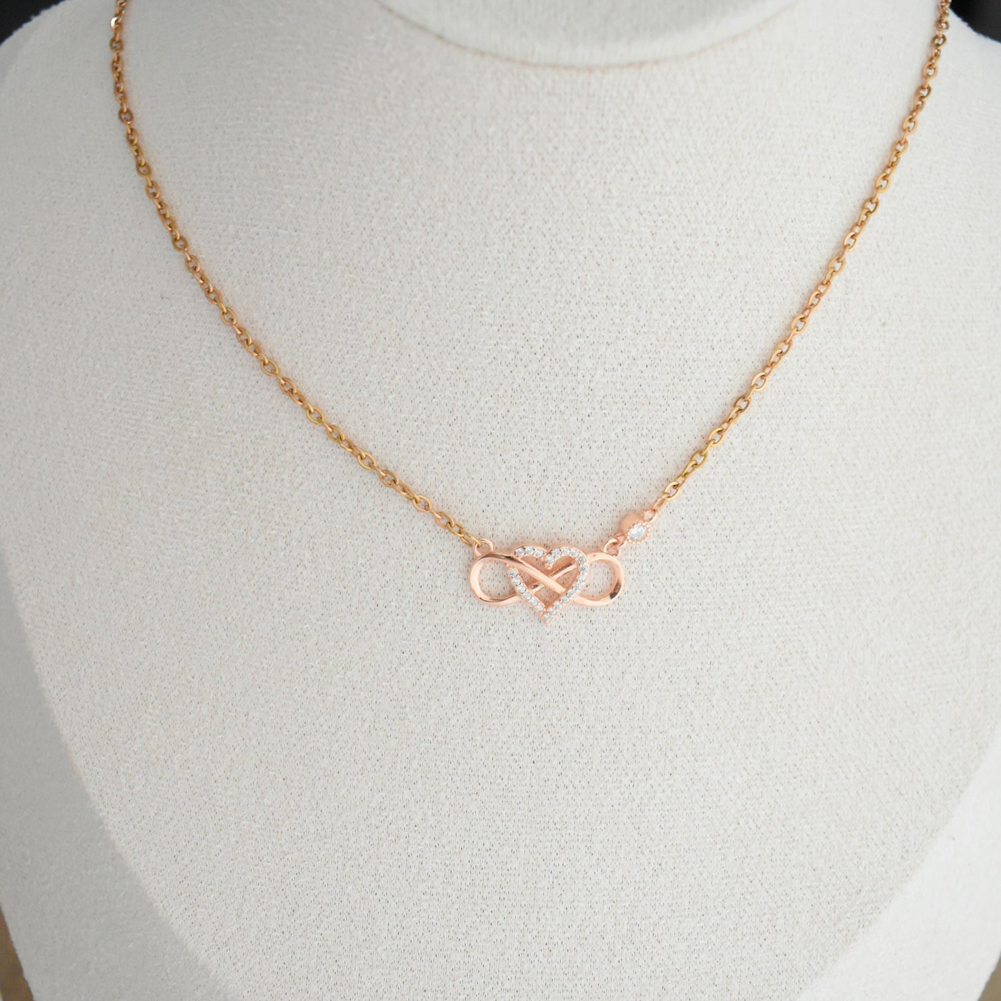 Infinity Heart Interlocking Necklace