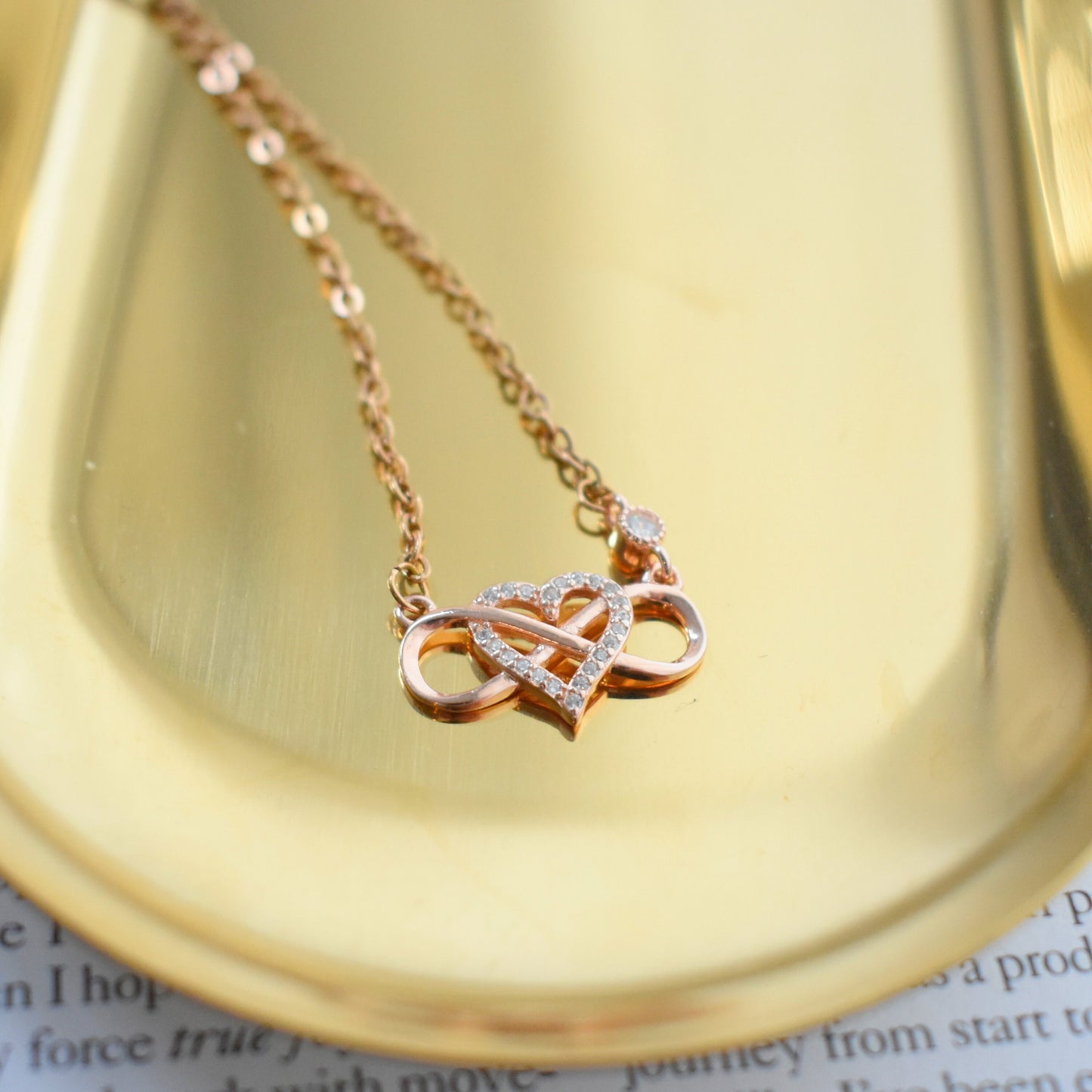 Infinity Heart Interlocking Necklace