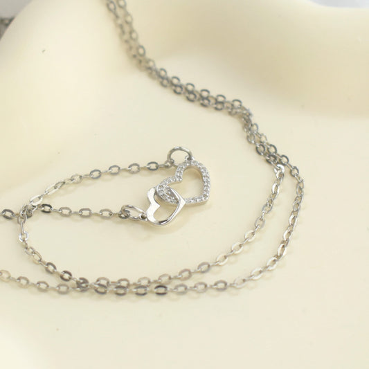 Intertwined Heart Necklace