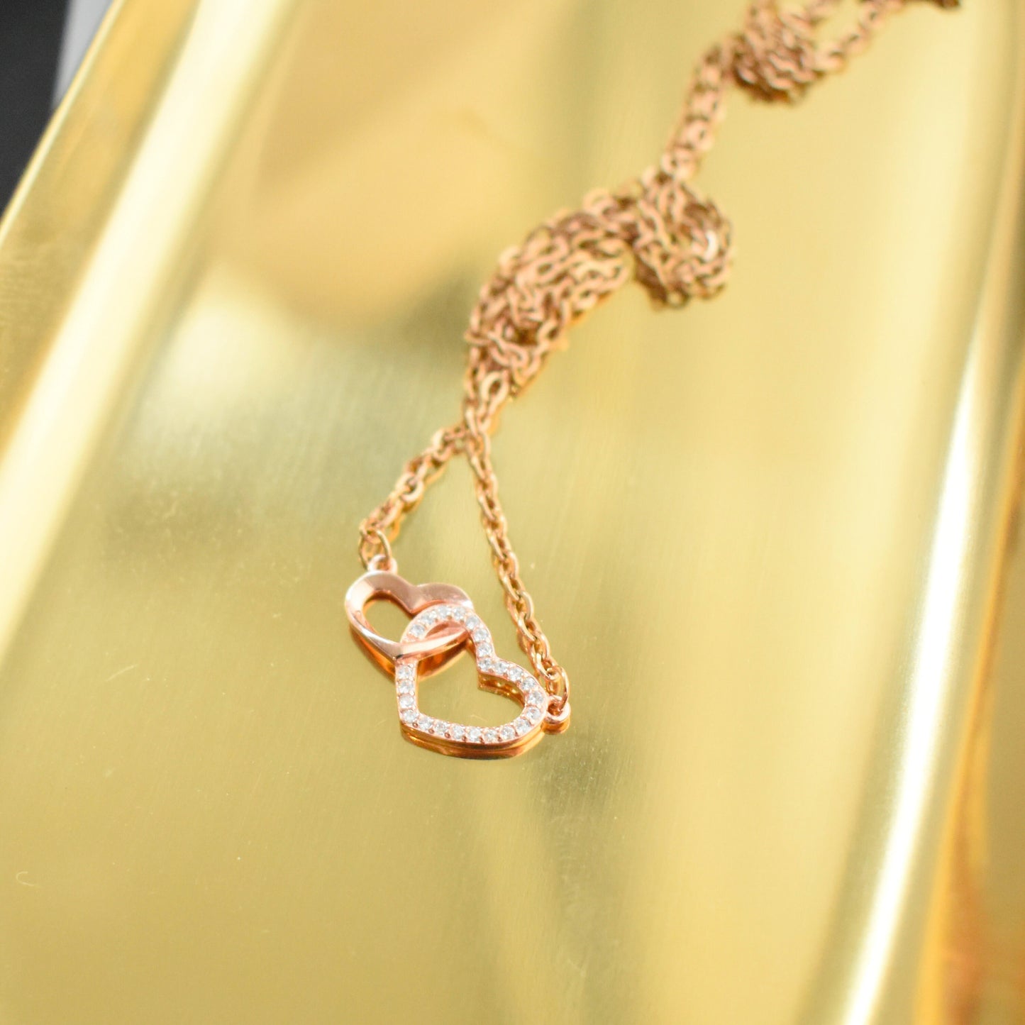 Intertwined Heart Necklace