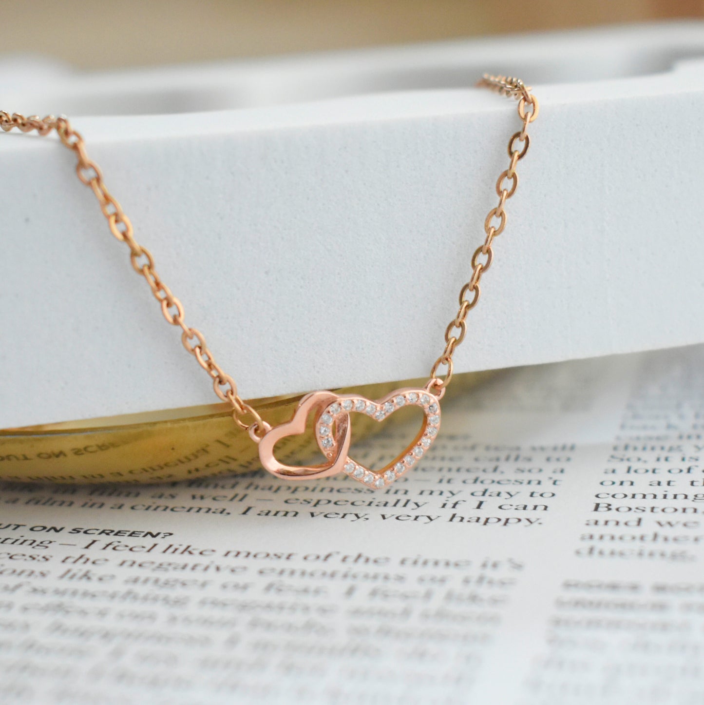 Intertwined Heart Necklace